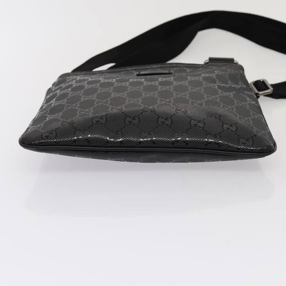 GUCCI GG implementation Shoulder Bag Silver Black 201538 Auth ki4758A - Picture 5 of 16